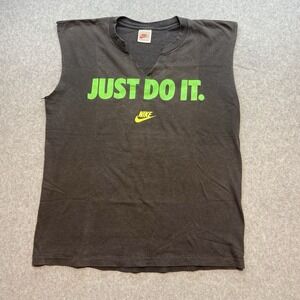 Vintage 90s Swoosh Just Do It Single Stitch TShirt Sz M Faded Distressed Cut